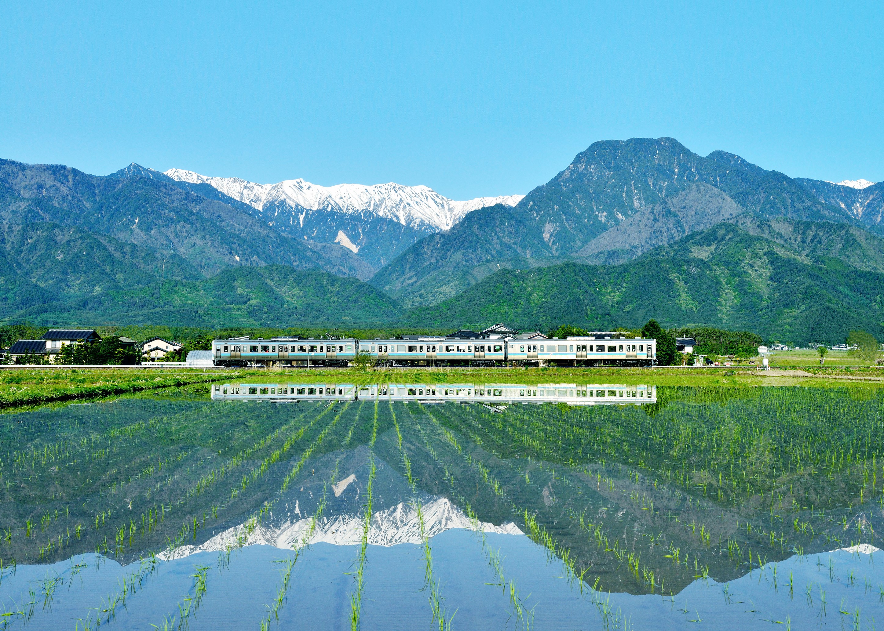 松川村の風景