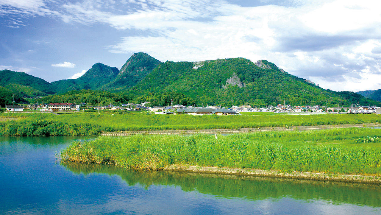 香春町の風景